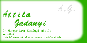 attila gadanyi business card